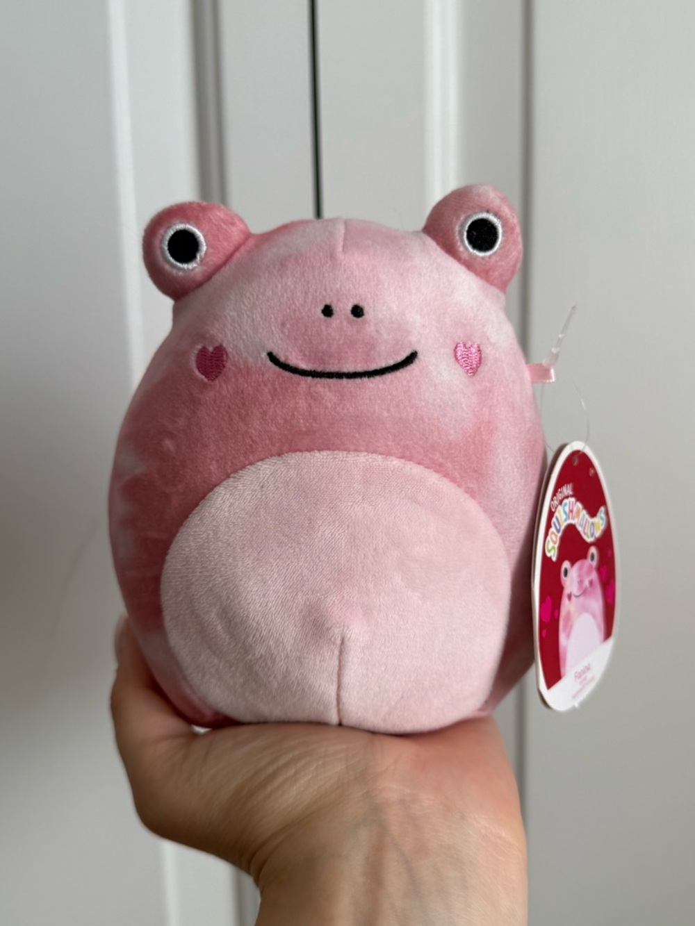 Fanina the Pink Valentine Frog 5” Squishmallow